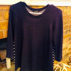 Papermoon Marisol Mixed 3/4 Sleeve Knit top